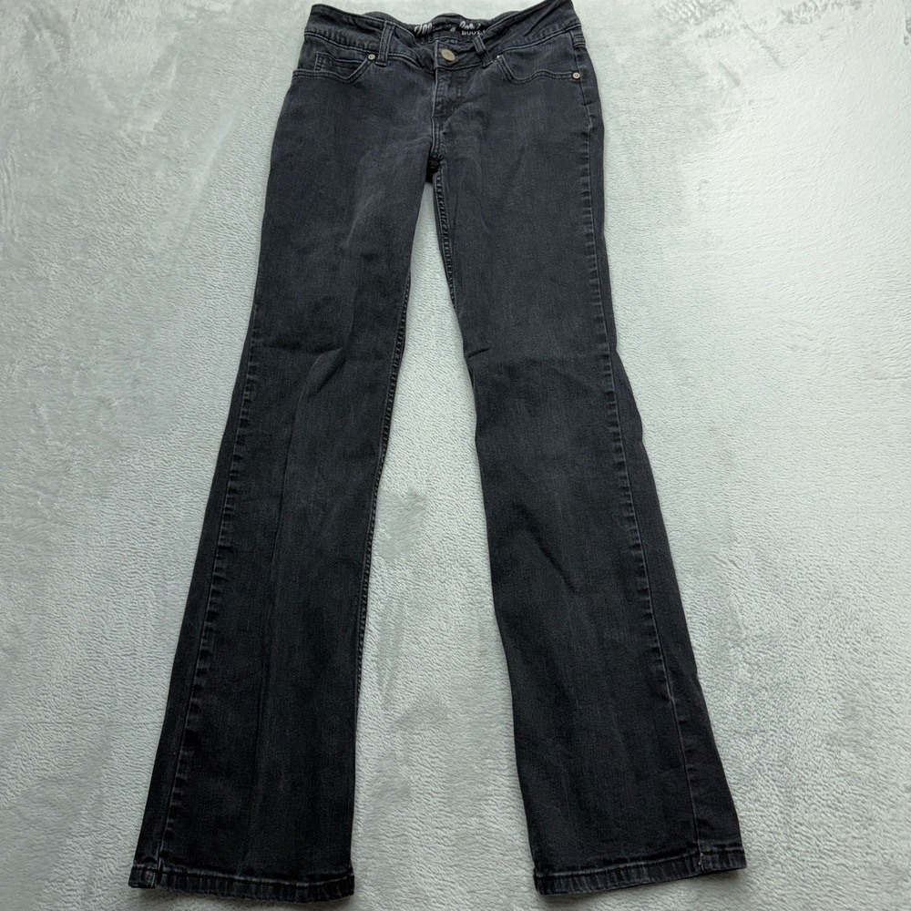 Wrangler Boot Cut Jeans Womens 5/6x34 Black Stretch Denim 09MWZBK